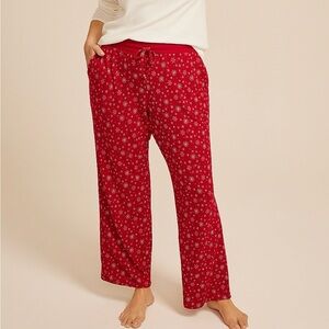 Maurice’s Hacci Snowflake Wide Leg Pajama Pants